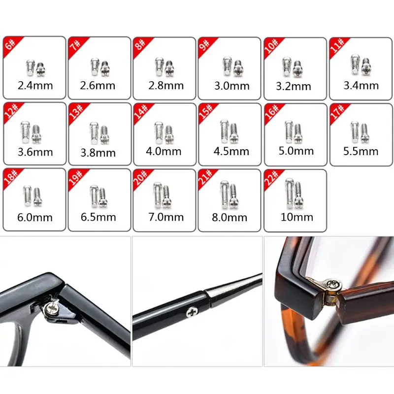 2020 Nové Okuliare Slnečné Okuliare Oko Sklo Súprava Na Opravu Skrutky, Podložky, Matice Optické Repair Tool Set