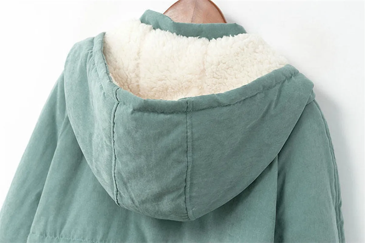 2020 Nové Zimné dámske Bundy kabát Jednoduché Ženy Parkas Teplé Zimné Žien Kabát kvalitné Biologické-Dole Parkas