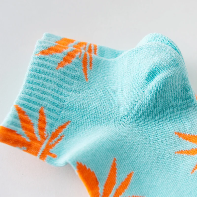 2020 Nový Príchod Ženy Ponožky Tlač Javorový list Členok Zábavné Unisex Ponožky Femme Bavlna Novinka Chaussette Sokken