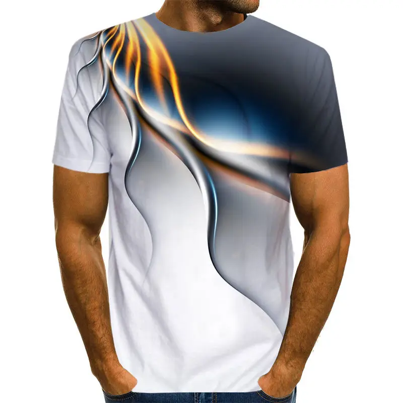 2020 pánske T-Shirts 3D Vytlačené v Pohode Farebné Cloud Tričko Krátky Rukáv Dizajn Zábavné Bežné Topy Tees Mužské tričko 6xl