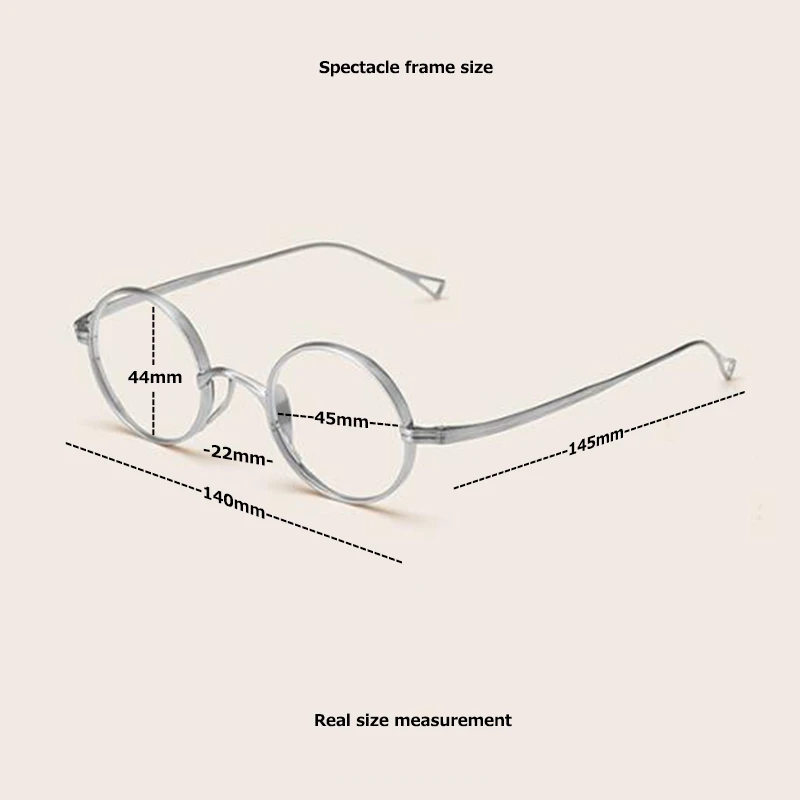 2020 Značky Kolo Titánové Okuliare, Rám Mužov Predpis Okuliare Vintage Krátkozrakosť, Optické Okuliare retro Okuliare ženy