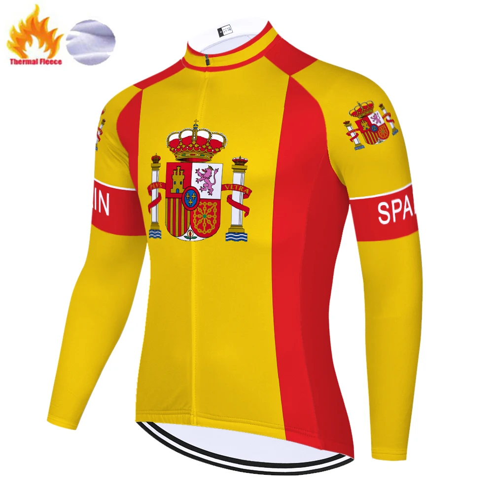 2021 Španielsko ciclismo ropa hombre Zimné Thermal Fleece, dlhé cyklistické nohavice tím 20D gél pad dlhé bežecké nohavice, pančuchy