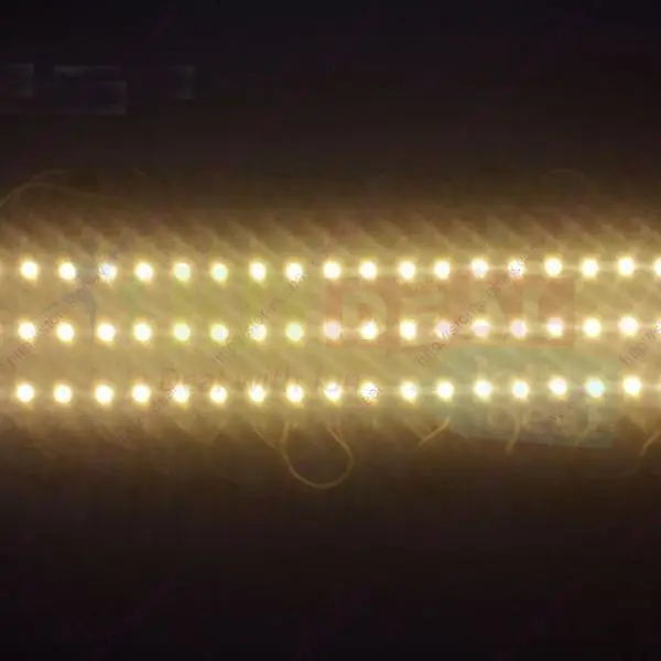 20pcs Nepremokavé DC12V Super Svetlé Teplé Biele 7512 5050 3SMD LED Modul Reťazce Kanál Spievať List