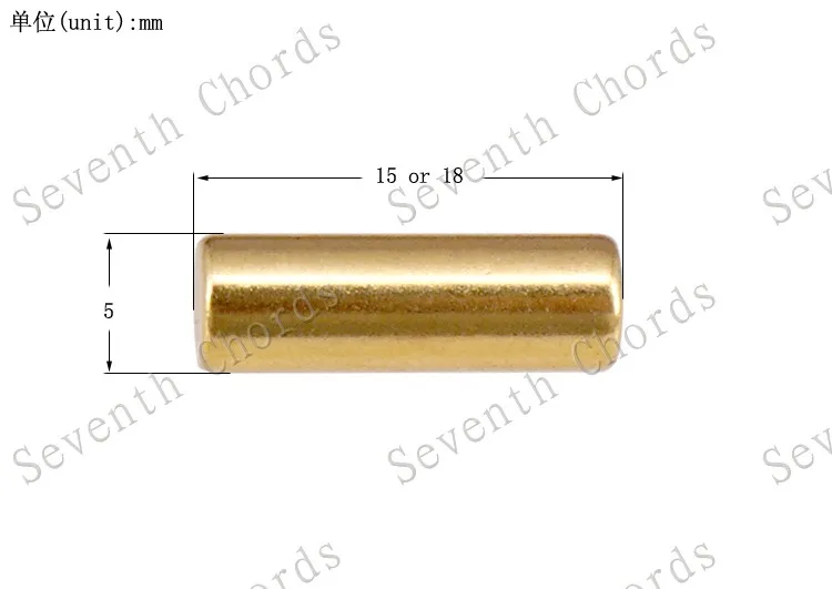 24 Ks Gold Elektrická Gitara Humbucker Snímač Polepiece Slug Pól Slug - 18 MM & 15MM vybrať
