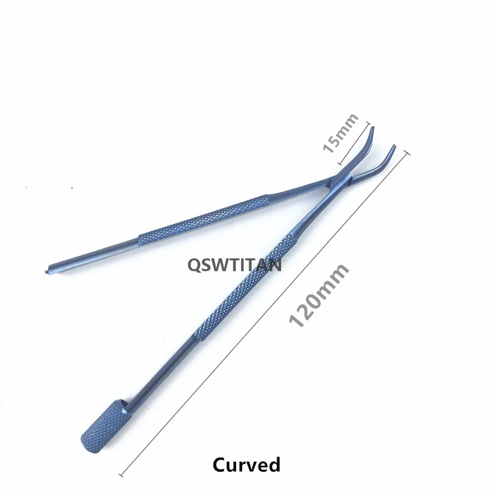 2ks/set Čepeľ Istič Rovná/Zahnutá Zubné oftalmologické oko nástroja