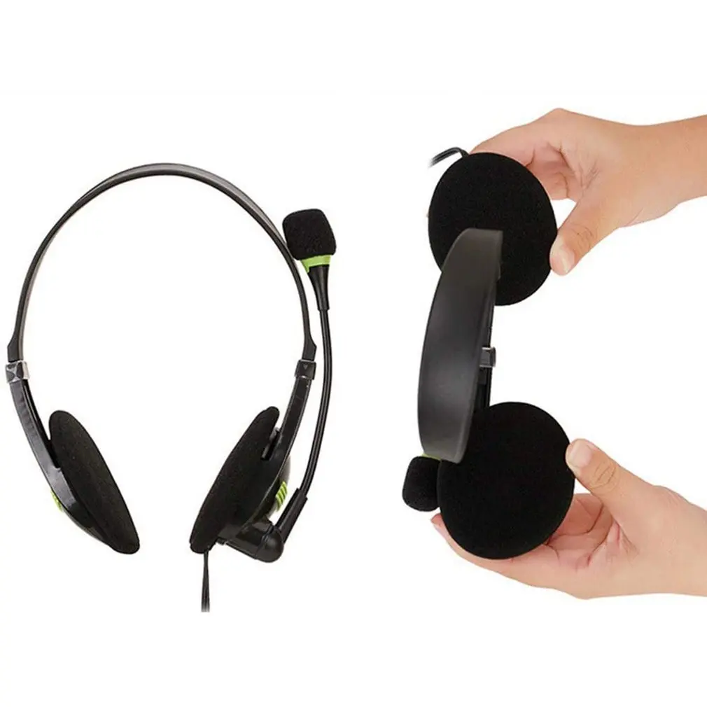 3,5 mm USB Rozhranie Hlava-montáž Herné Headset Prenosný Počítač PC Earphon S Mikrofónom Hluku-dole Káblové Stereo Slúchadlá