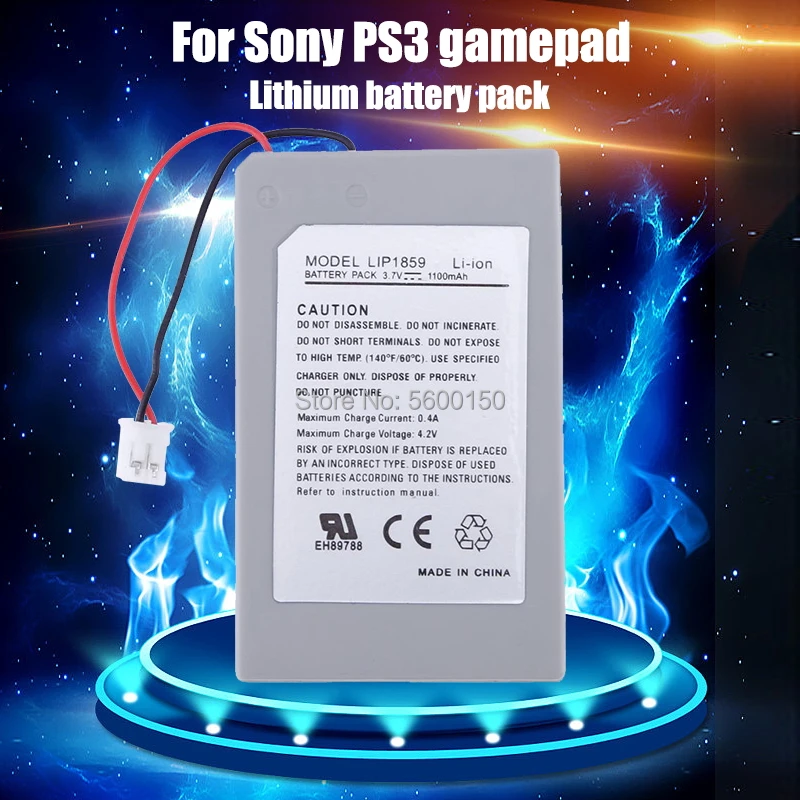 3,7 V 1800mAh Nabíjateľná Li-Ion Batéria pre Sony Playstation 3 PS3 gamepad Bezdrôtový Bluetooth Radič S USB Nabíjací Kábel