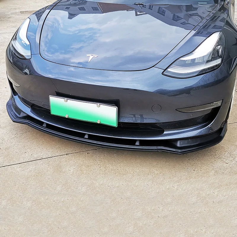 3 Kus Vlastné Auto Predné Pera, Brada Nárazníka Splitter Spojler, Difúzor Telo Súpravy, Iba Pre Tesla Model 3 2017-2020 Príslušenstvo