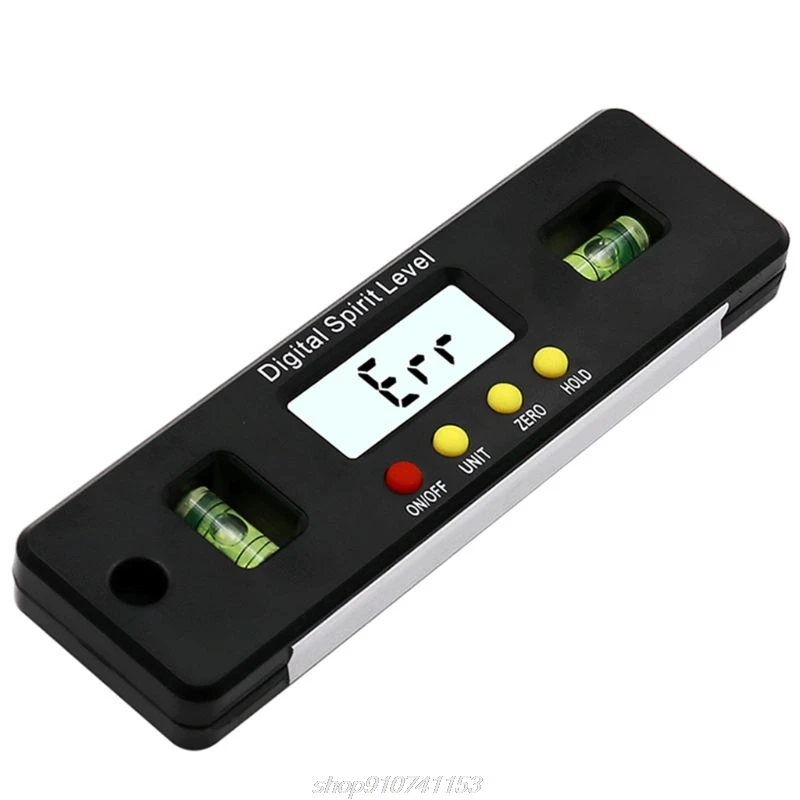 360 Stupeň Mini Digitálne Uhlomery Uhol Finder Inclinometer Elektronické Úrovni s Magnetickým Dnom Meranie D14 20 Dropship