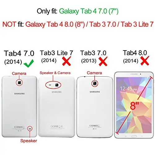 360 Stupňov Otáčanie Stojan Prípade Inteligentný Kryt Pre Samsung Galaxy Tab 4 7.0 T230 T231 T235 7 palcový Tablet Kryt Coque Fundas