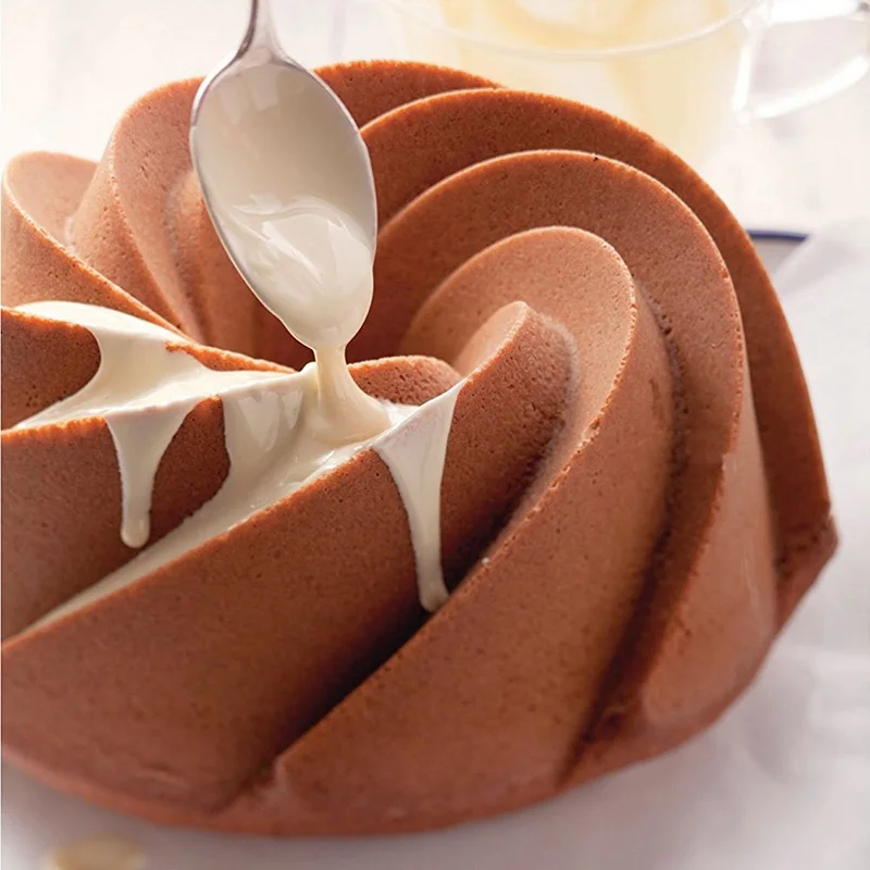 3D Veľká Vírivá Tvar Silikónové Maslo Tortu Formy Kuchyňa Pečenie Forma Nástroje pre Cake Bakery Zapekacej Misky Pečenie Formy Pan Cake