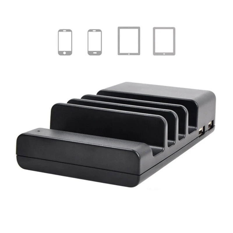 4 Porty Nabíjacej Stanice Dock Stojan, Držiak 1A/2.4 USB Universal Chytré telefóny, Nabíjačky Pre iPhone X 8 7 6 6 Plus 5 Samsung LG