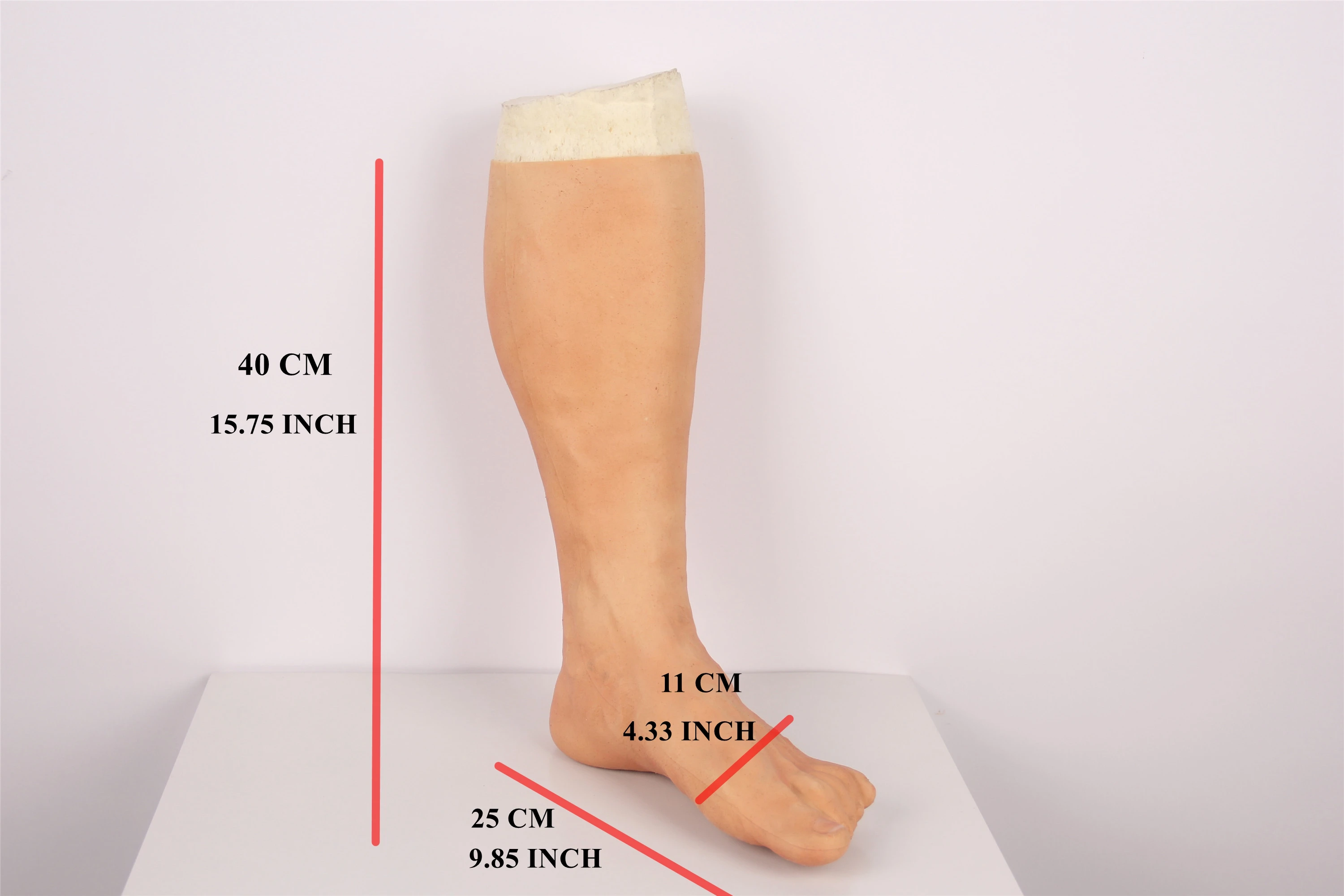 40 CM Špeciálne U jedny Silikónové Nohy Rukáv Umelé Nohy Kryt Vysoko Simulované Pokožky Realistické Nohy Kryt Silikónové TPE 3G