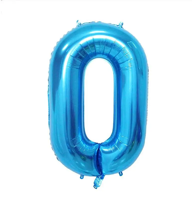 40inch Veľká Veľkosť Hélium Číslo Fólie Ballon Hliníkové Modré Ružové Vzduchu balóny na spoločenské, svadobné dekorácie Baloons 100ks/veľa