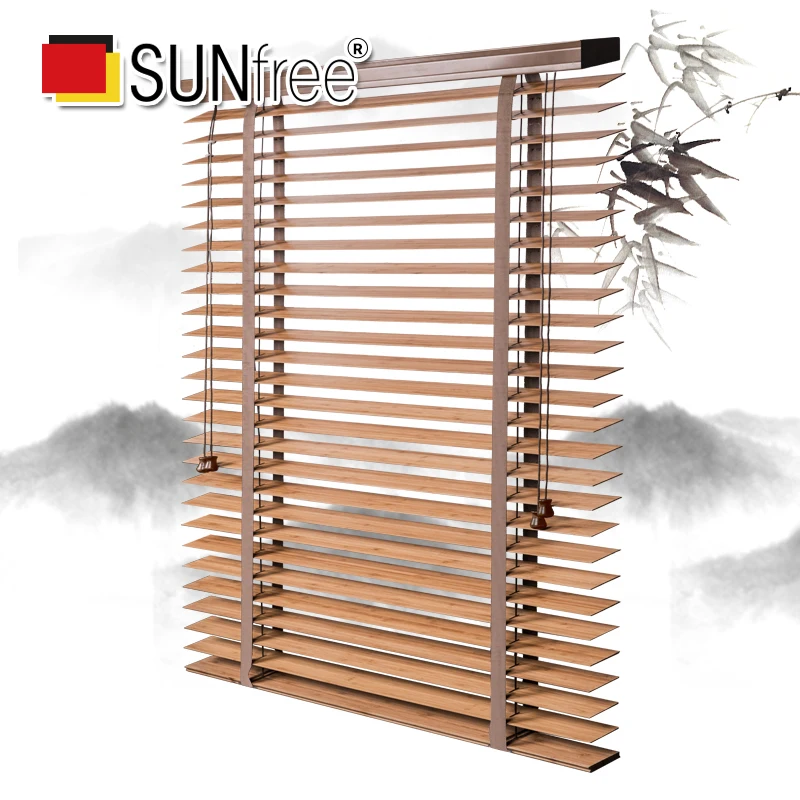 50 mm Lamela Eco-friendly Bambusové Žalúzie korózii odolné bambusové rolety pre Okná