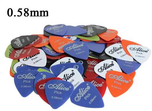 50Pcs/veľa Hladké ABS Gitara Výbery klesá: 0,58-0.81 mm Alice Elektrická Gitara Príslušenstvo Hudobné nástroje GYH
