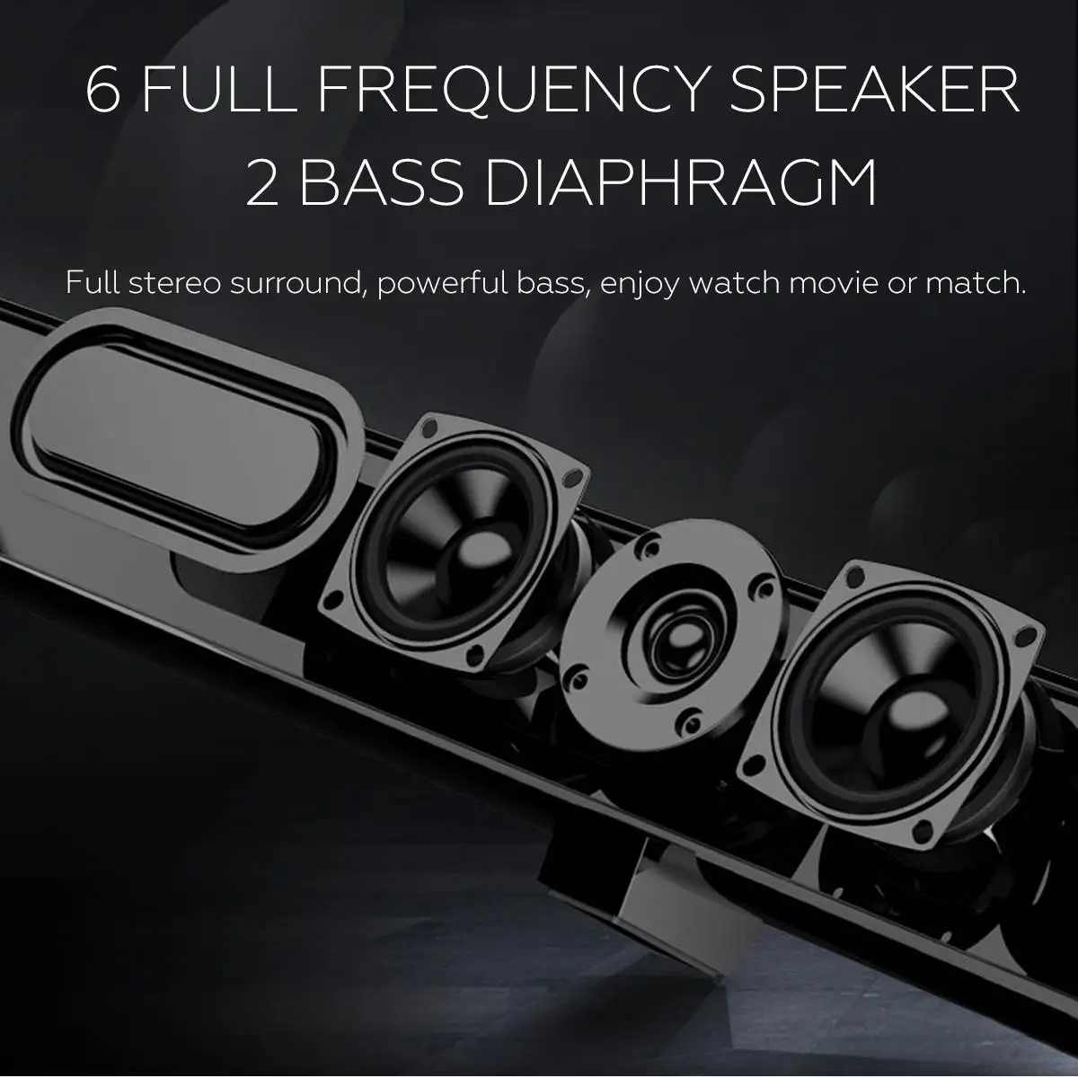 50W 100 cm HiFi Odnímateľný Bezdrôtový bluetooth zariadenia Soundbar Speaker 3D Surround Stereo Subwoofer pre TV Systém domáceho kina Zvuk Bar