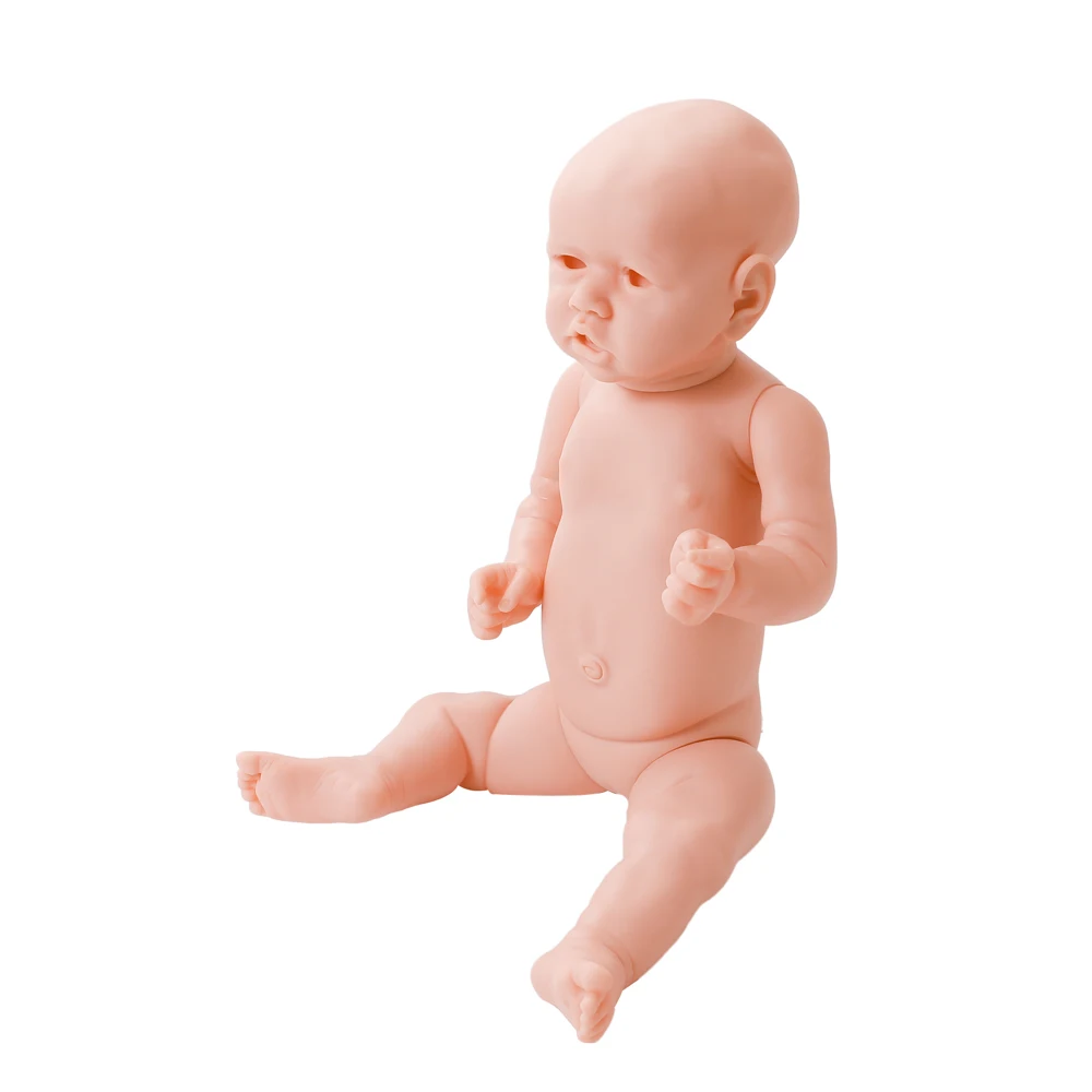 53 CM 21inch Krivé Ústa Reborn Baby Doll DIY Prázdna Súprava Silikónové Realistické Novorodenca Vinyl Nevyfarbené Nedokončené Bábika Časti
