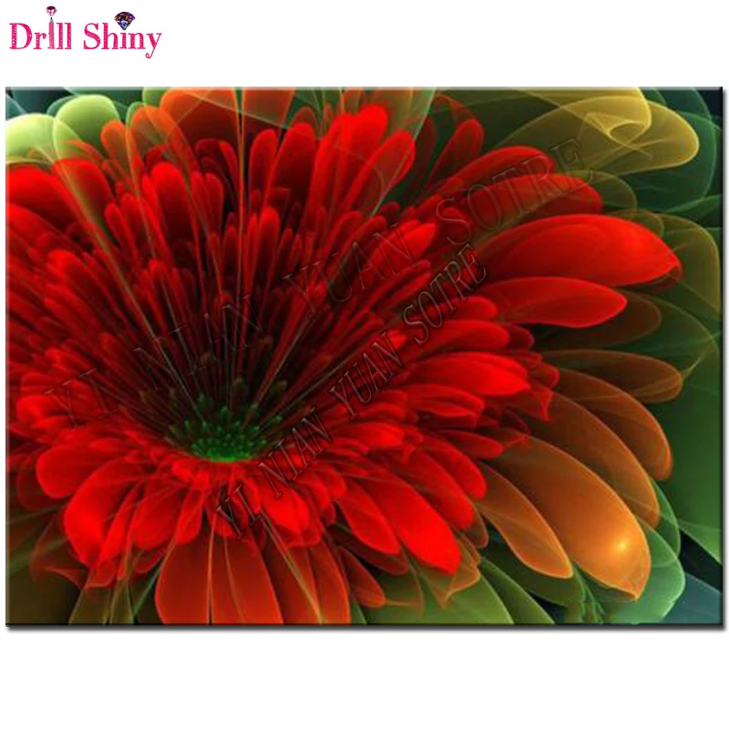 5D DIY Diamond Maliarske Farby, žiarivky kvet plný Námestie Diamond výšivky, kvetinové Sady Obrázky kryštály domov deocr F47