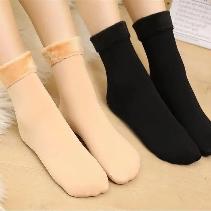 5Pairs/veľa Teplé Ponožky Pre Ženy Zime Veľa Harajuku Fuzzy Pevné Ženy Móda Načechraný Unisex Ponožky Domov Poschodí Spacie Ponožky