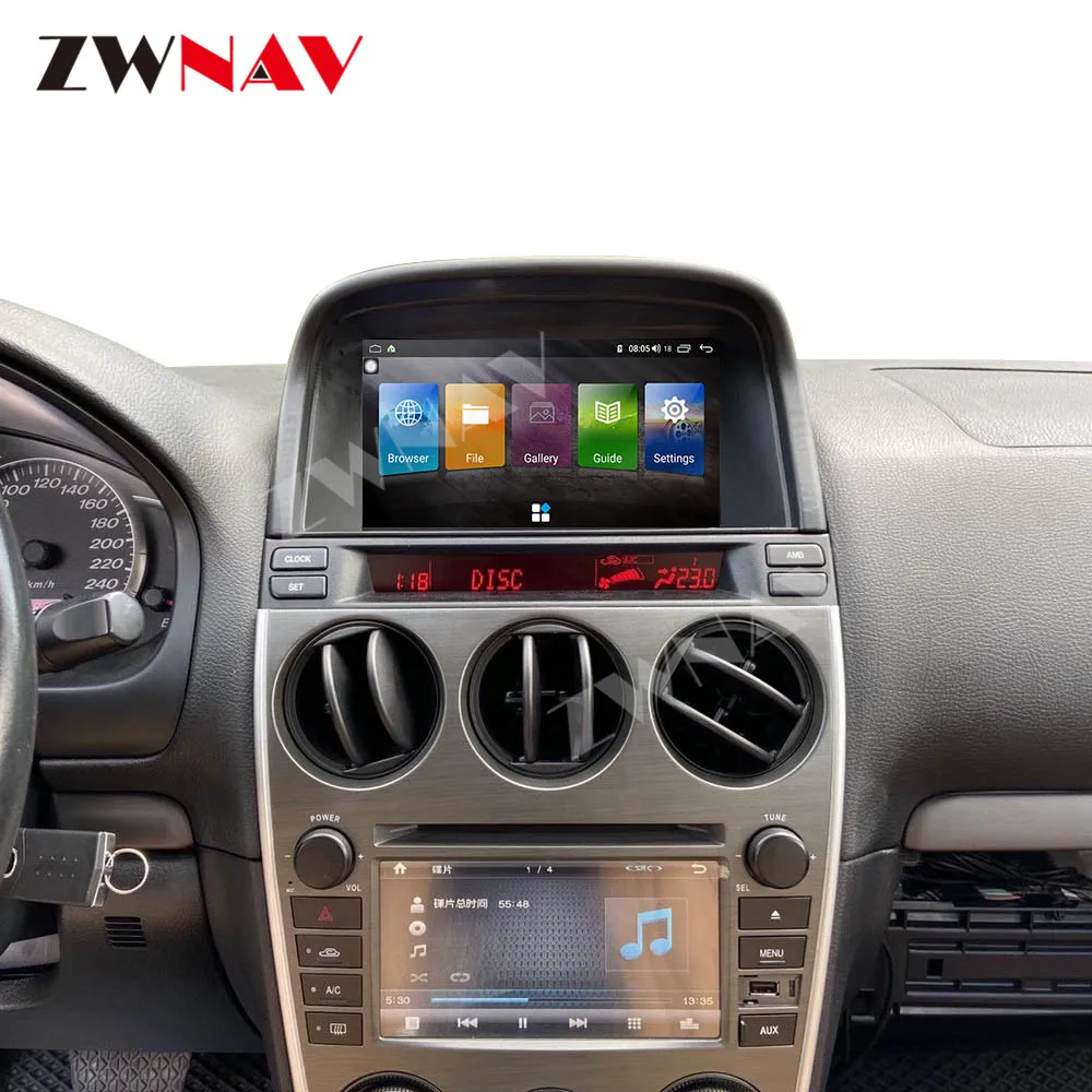 6+128G DSP carplay Auto Multimediálny Prehrávač Pre Mazda 6 Android 10 Dotykový displej auta GPS Navig Audio Rádio stereo Wifi, BT vedúci jednotky