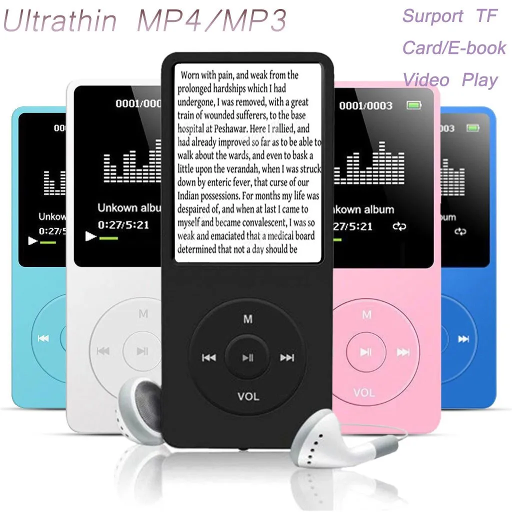70 Hodín Prehrávania MP3, MP4 Bezstratový Zvukový Prehrávač Hudby FM Rekordér TF Karty, USB Hi-fi Prehrávač Hudby Pomocou sd karty