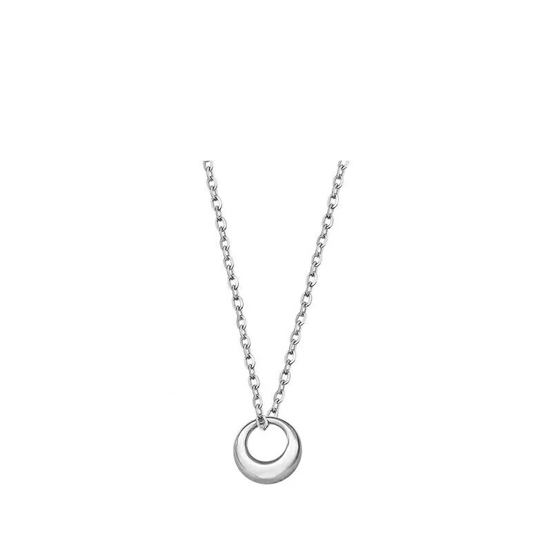 925 Sterling Silver Prívesok Neckelace Pre Ženy Svetlo Pozlátené Šperky kolo Náhrdelníky Jemné Šperky