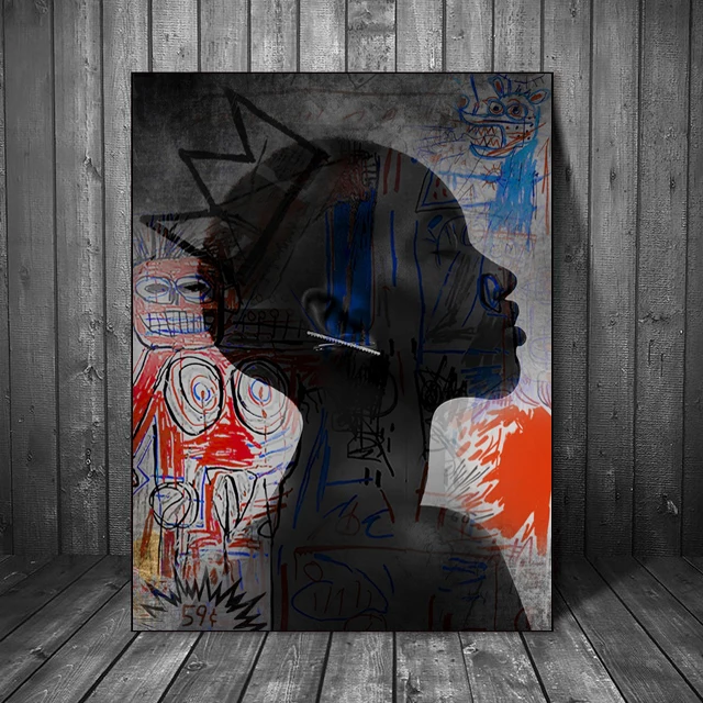 Africké Umenie Čierna Žena Olej Maľovanie Graffiti Plátno Cuadros Plagáty Vytlačí Škandinávskych Nástenné Plátno Umenie Obrázok pre Obývacia Izba