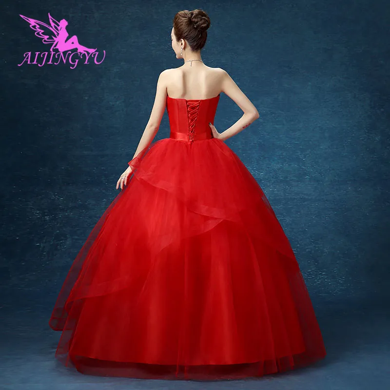 AIJINGYU červené šaty veľa luxusné 2021 svadobné šaty WK776