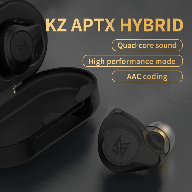 AK KZ S2 TWS Pravda, Bezdrôtová v5.0 Slúchadlá Dual magnetické Hybrid Technolog Slúchadlá Touch Ovládania Potlačením Hluku Headset