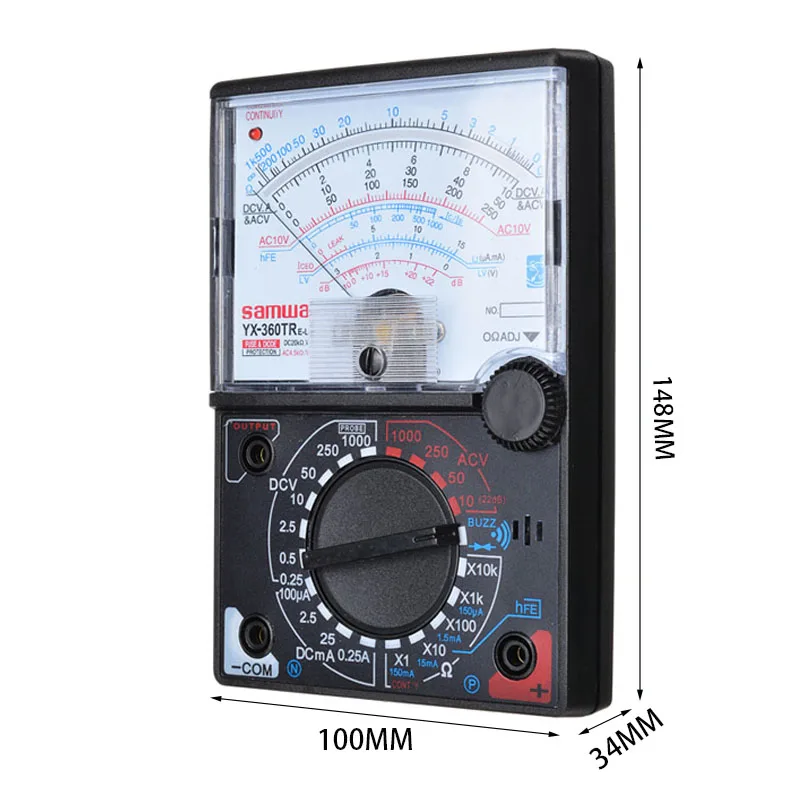 Analógový Multimeter Voltmeter Amperemeter AC DC Napätie Prúd Tester Vreckový Digitálny Multimeter S Otestovať Pero