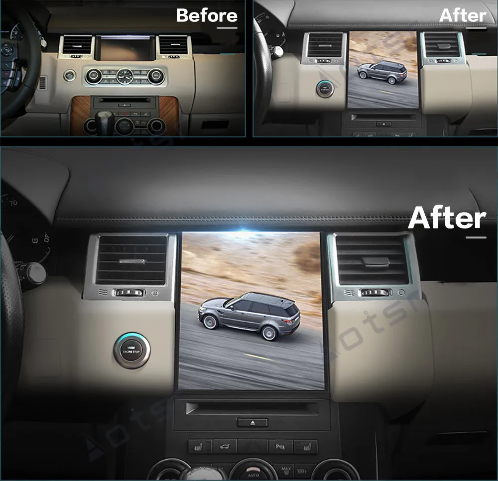 Android Tesla Auto CD, DVD Prehrávač, GPS Navigáciu Pre Land Rover Range Rover Sport 2010-2013 Auto, Auto Rádio Stereo Prehrávač Headunit