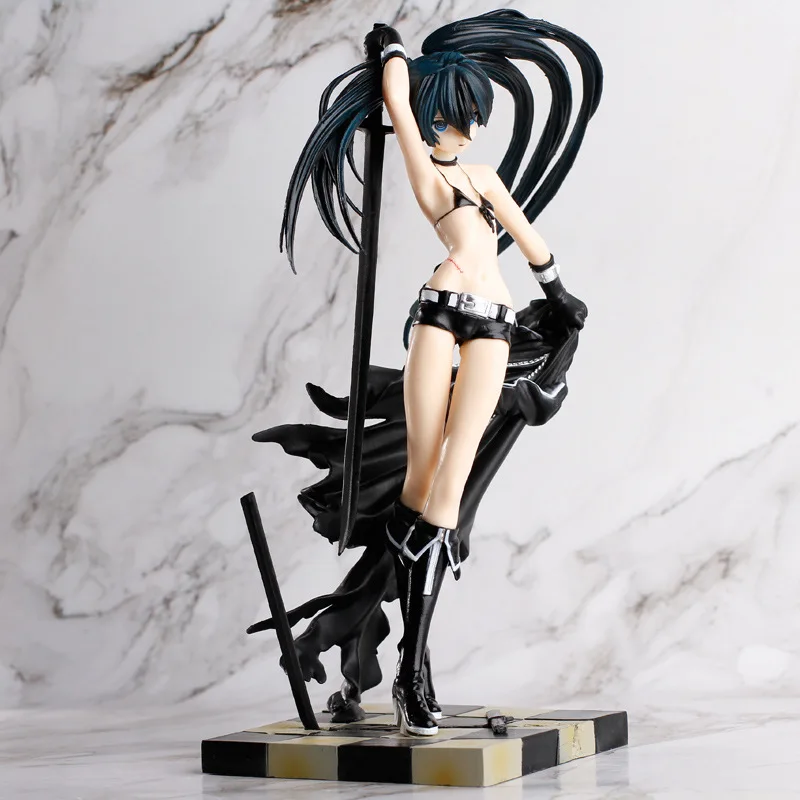 Anime Black Rock Shooter Broadsword Čierny Nôž Ver PVC Akcie Obrázok Zberateľskú Model bábiky hračky 23 cm