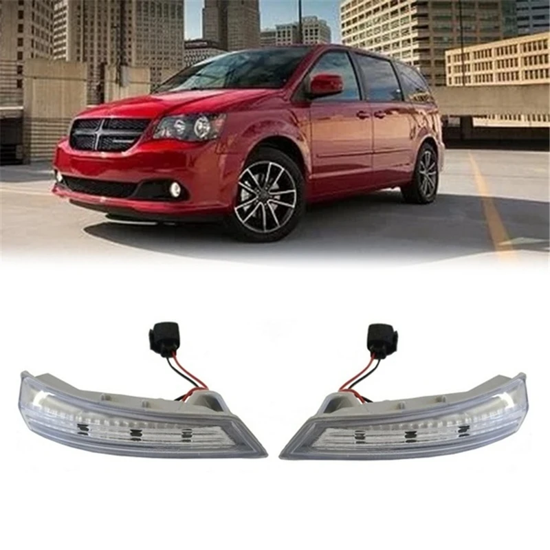 Auto Bočné Zrkadlo LED Zase Signálneho Svetla na Čítanie Indikátor pre Dodge Grand Caravan/Chrysler Town Country/Volkswagen 08-16 68052079AC
