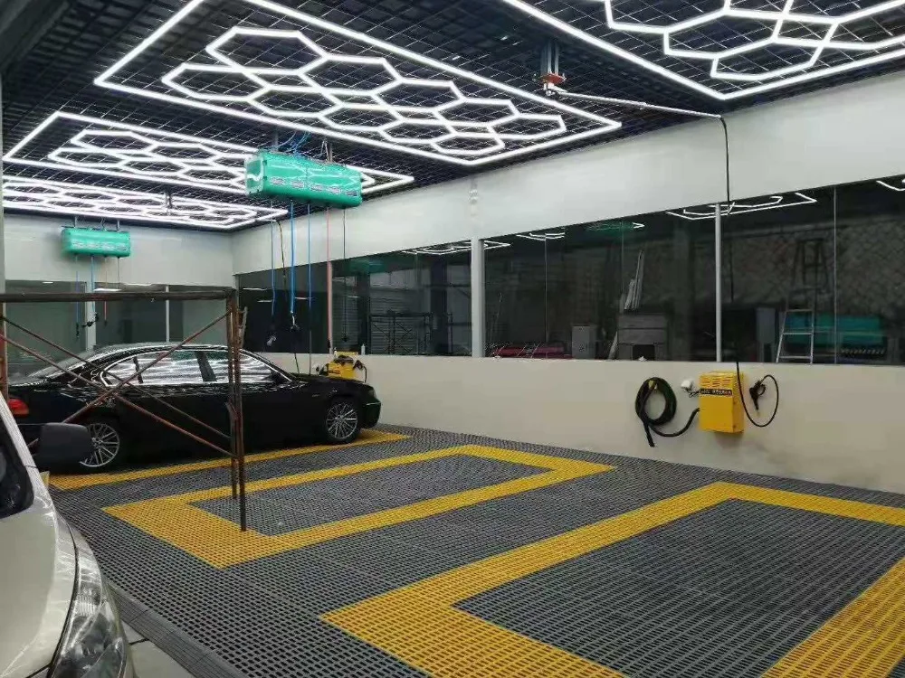 Auto Kontrole Prenosných Luxusné Hexagrid Led Flood Light Kamenec DIY pre Auto Povlak Stanice Populárne