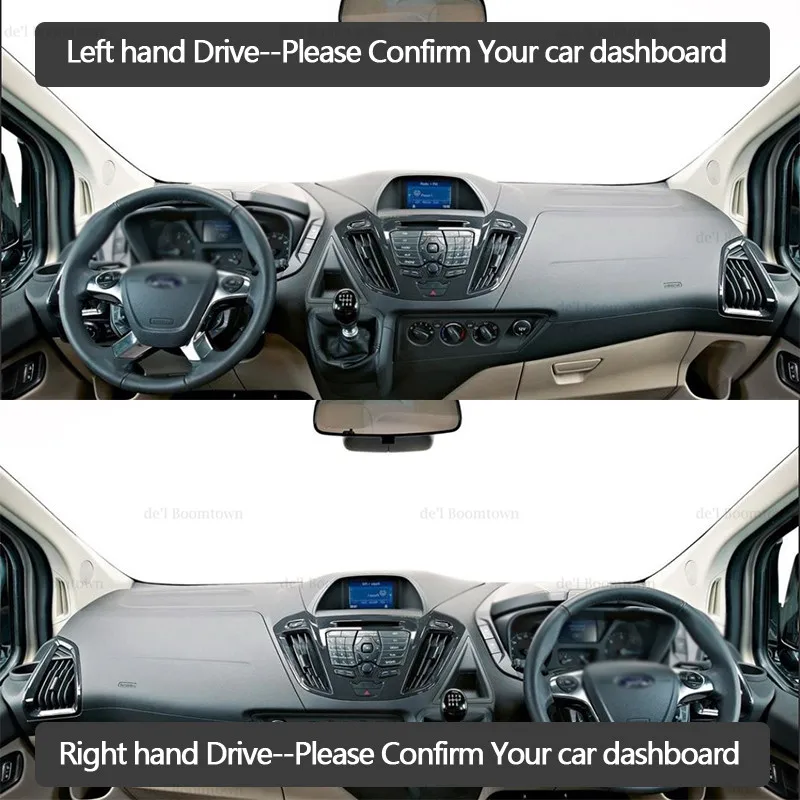 Auto Panel Kryt Dash Mat Pre Ford Transit Tourneo Custom 2012~2017 Auto Non-slip Slnečník Koberec Kryt, Ochranná Podložka