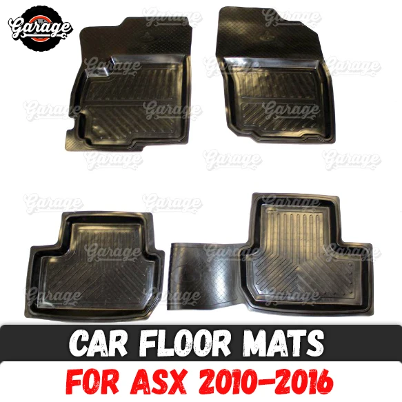 Auto podlahové rohože pre Mitsubishi ASX 2010-2016 gumy 1 sada / 4 ks alebo 2 ks interiérové doplnky ochranu koberec auto styling