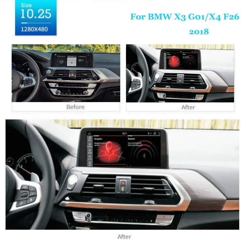 Auto Stereo Audio Video Systém Pre BMW X3 G01/X4 F26 2018 Príslušenstvo Android Multimediálny Prehrávač GPS Navigácie