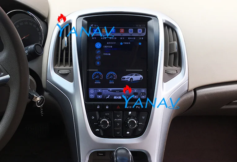 Auto stereo gps navigácia-Opel Astra J/na-Buick-EXCELL Verano 2010-tesla štýl vertikálne obrazovke auto multimediálny prehrávač