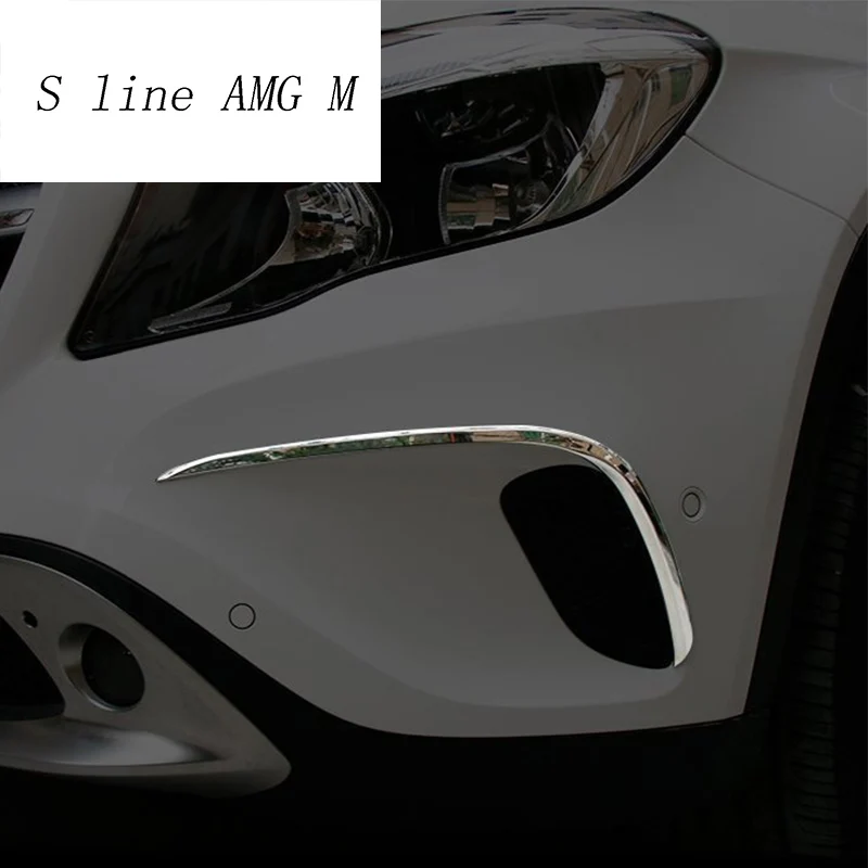 Auto Styling Predné Hmlové Svietidlo Rám Hlavy Hmlové Svetlo Kryt Nálepky Dekorácie Výbava Pre Mercedes Benz GLA Triedy X156 Auto Príslušenstvo
