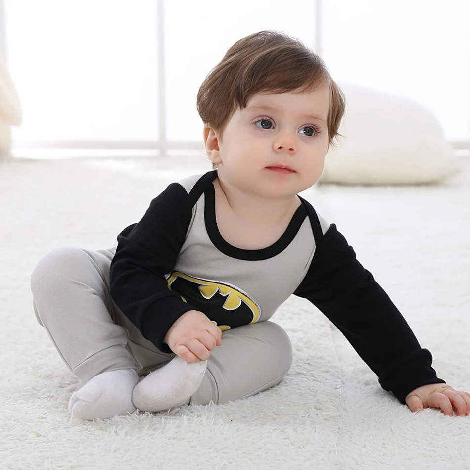 Baby Chlapci, Dievčatá Romper Bavlna, Dlhý Rukáv Superheros Bavlna Jumpsuit Dojčenské Oblečenie Na Jeseň Novorodenca Oblečenie