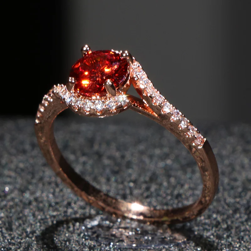 Bague Ringen Klasické ruby krúžok pre kúzlo ženy šterlingov strieborné prstene veľkoobchod zapojenie svadobné party darčeky veľkosť 6-10