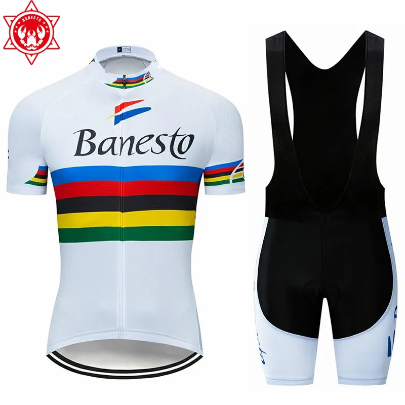 Banesto 2020 PRO Cyklistika dres A nohavice s Náprsenkou šortky pre Závod znížiť textílie jersey Najvyššej kvality bib nastaviť na dlhý čas jazdy