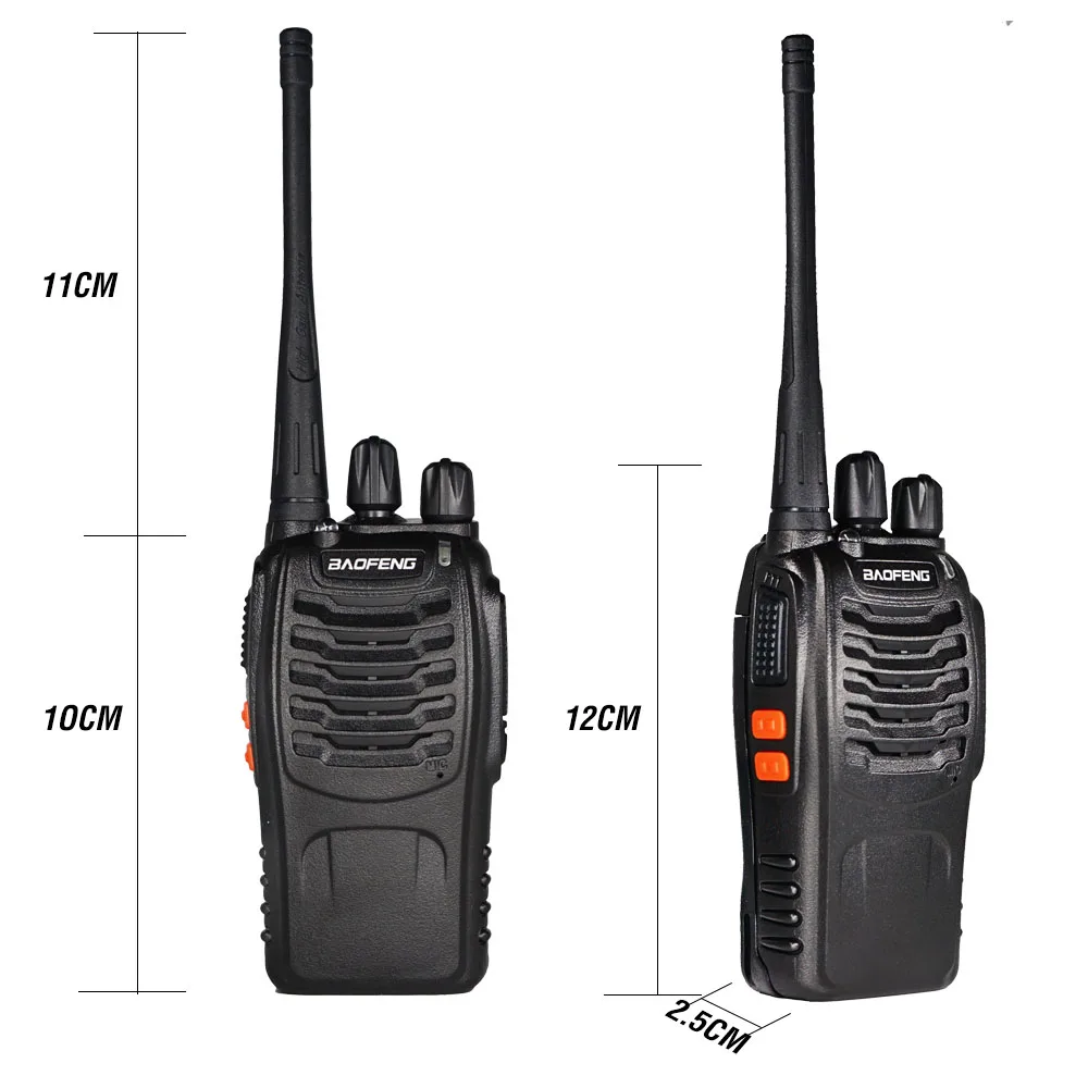 Baofeng BF 888S obojsmerné Rádiové BF-888S 6 km Walkie Talkie 5W Prenosné CB Ham Rádio Communicator Ručné VF Vysielač palubného telefónu
