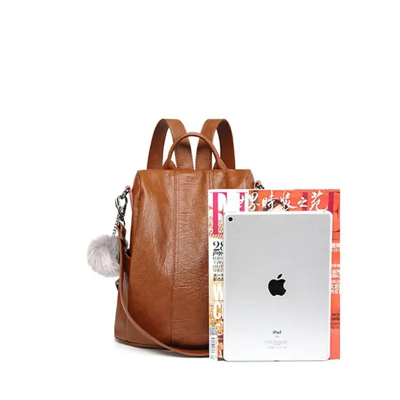 Batoh Taška Pre Ženy 2019 School Bag Ladies Anti Theft Batoh Pre Dospievajúce Dievča Vintage Kožené Batoh Bagpack Bookbag