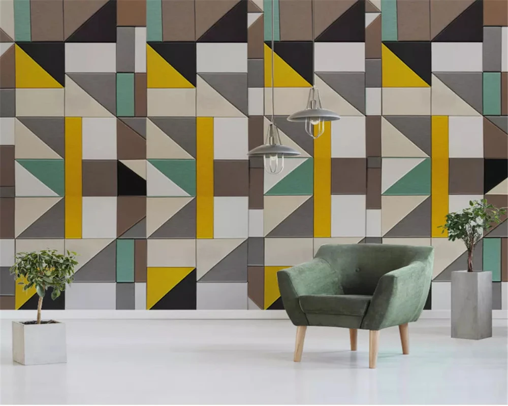 Beibehang Vlastné módne tapety geometrické zlato linky moderný minimalistický luxusné abstraktné pozadie stenu papiere domova