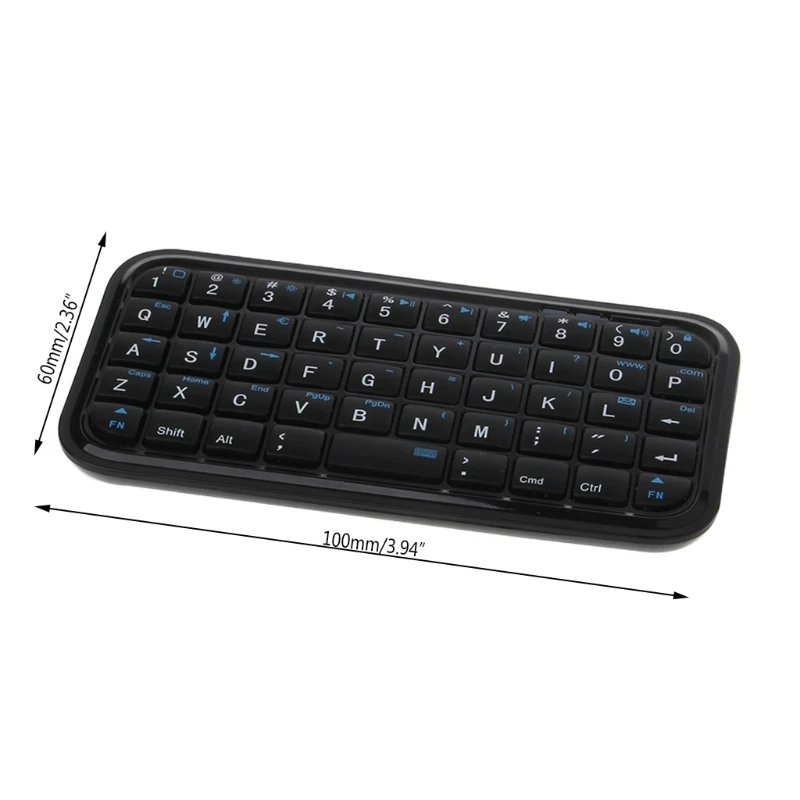 Bezdrôtová Mini Klávesnica pre Tablet Notebook PC Ergonomické 49 Tlačidlá Klávesnice s USB Kábel