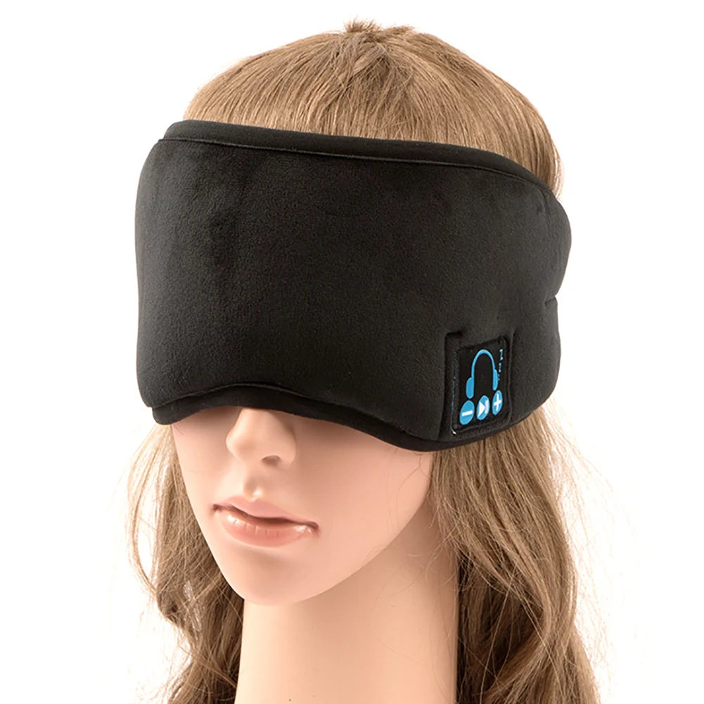 Bezdrôtový Bluetooth 5. 0 Oko Patch Slúchadlá Stereo Hudby Spánku Pomocné Priedušná Očná Maska Blinder Eyeshield