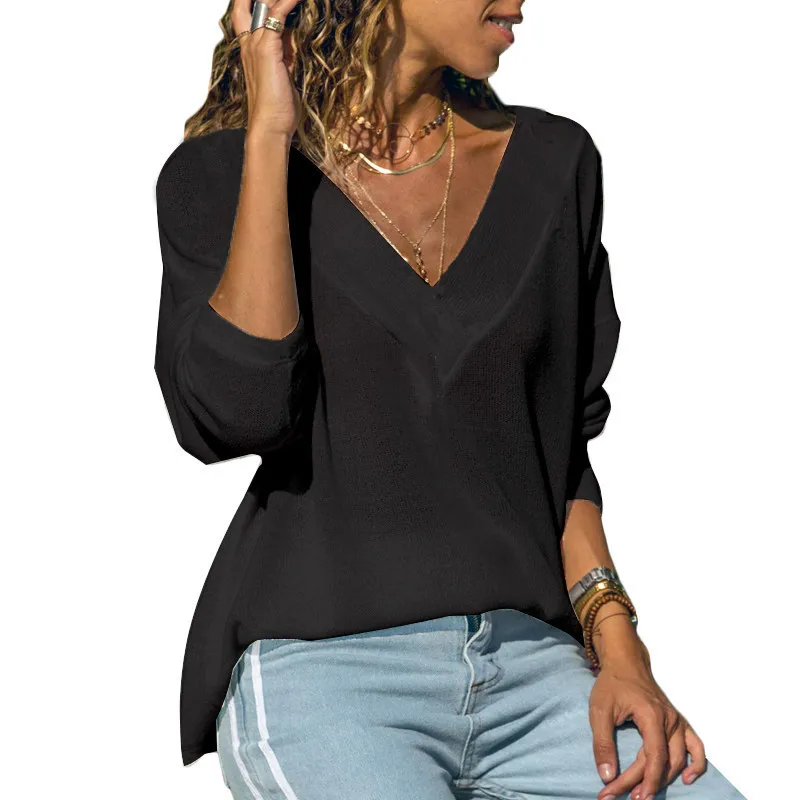 Bežné Farbou Sexy tvaru Dlhý Rukáv dámske Tričko Top Jeseň Nové Produkty 2020 dámske Oblečenie, Módne Slim T-shirt