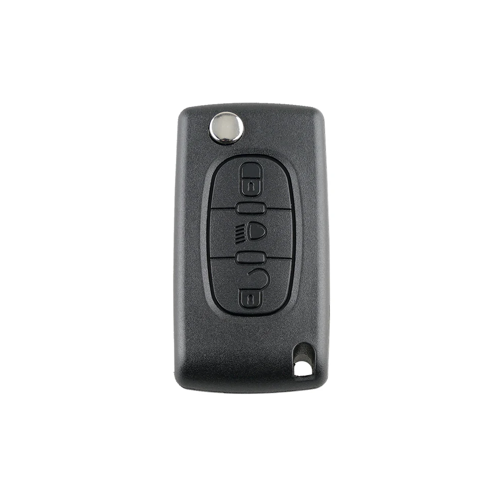 BHKEY 3 Tlačidlá svetlo CE0536 Auto Diaľkové Kľúča na Citroen C2 C3 C4 C5 C6 C8 Smart Auto Tlačidlo FSK alebo POŽIADAŤ Flip Kľúč pre Auto
